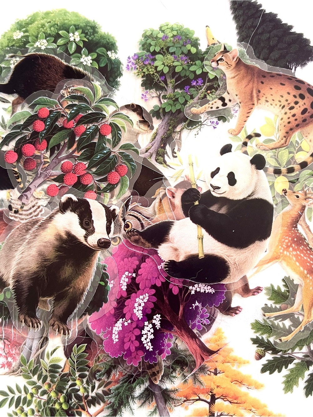 Wildlife Sticker Set - 30! Gorgeous Animals! Birds! Trees! Nature Decals